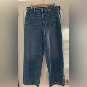 Madewell Women's perfect vintage Wide Leg Patch Pocket Jeans sz 31/12